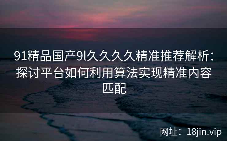 91精品国产9l久久久久精准推荐解析:探讨平台如何利用算法实现精准内容匹配 91精品国产9l久久久久精准推荐解析:探讨平台如何利用算法实现精准内容匹配